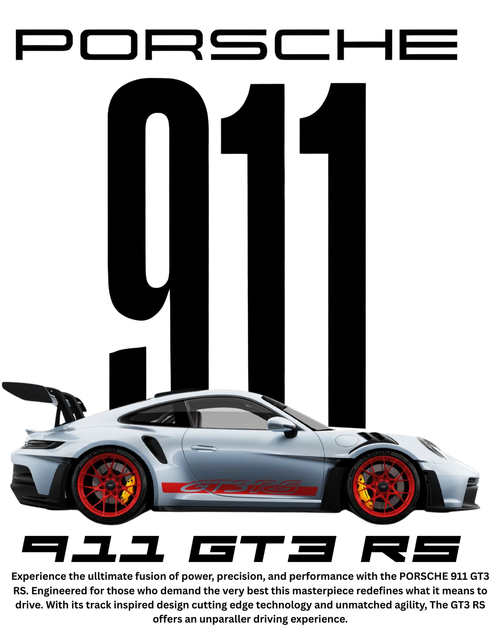 Porsche 911 Oversized Tshirt