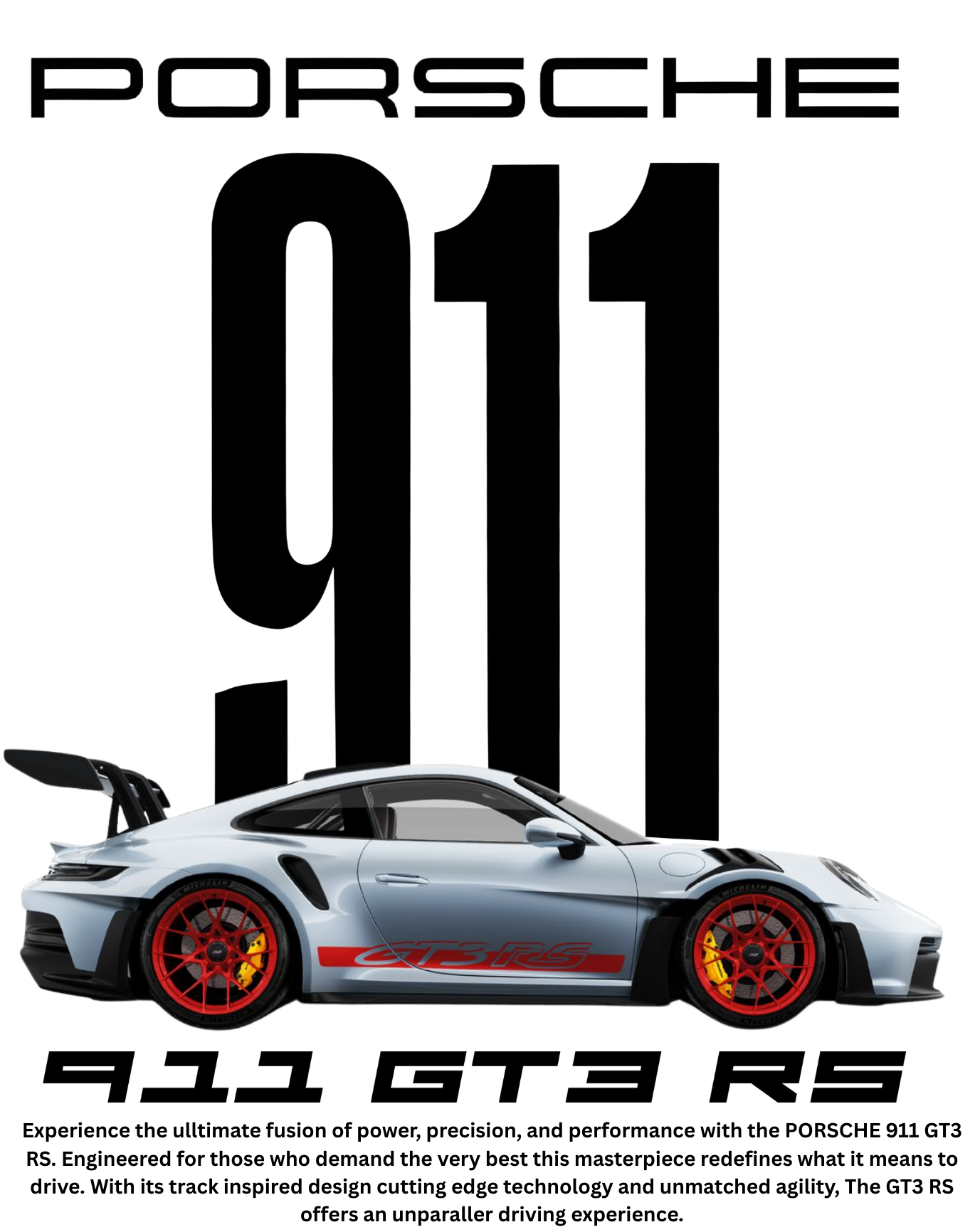 Porsche 911 Oversized Tshirt