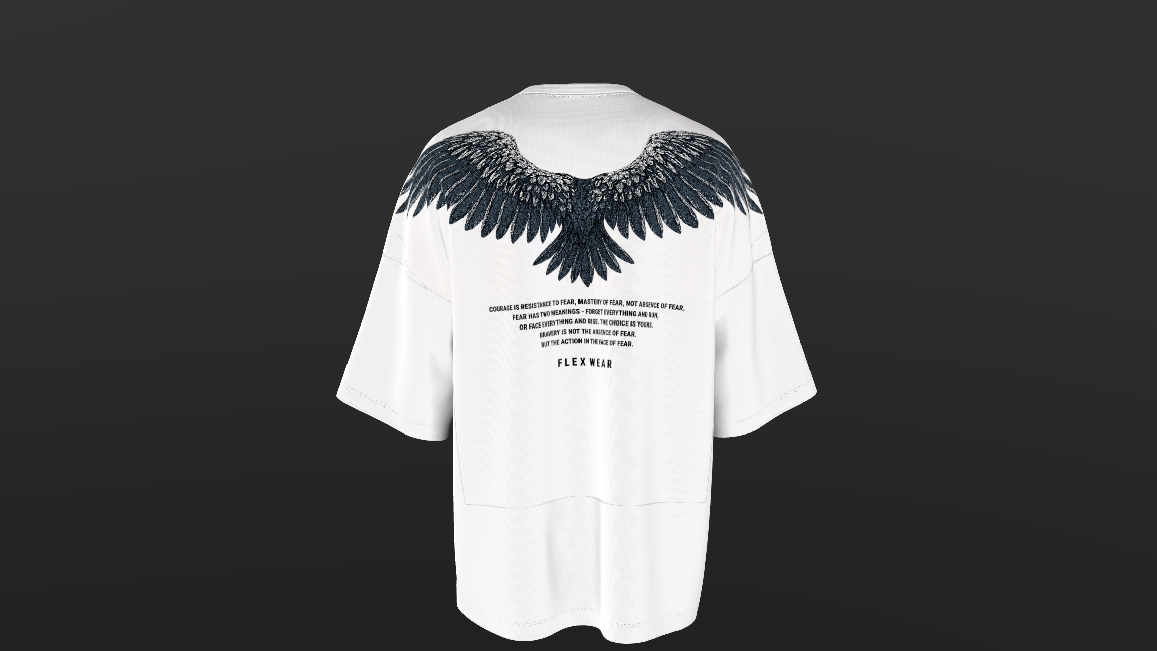 Wings Design Oversized fit Tshirt